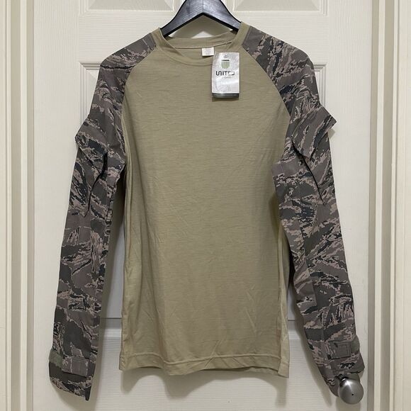 New United Join Forces Fortiflame Camo Combat Shirt Crew Neck‎ W/ Pockets Small - Picture 1 of 6